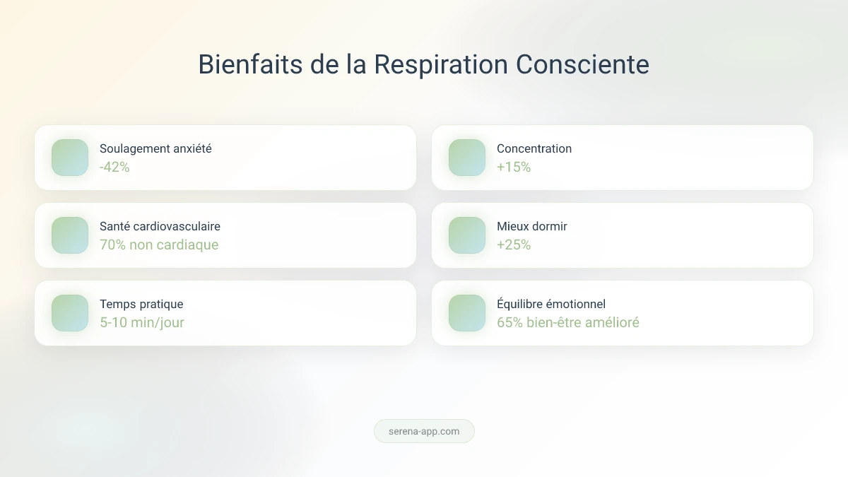 Infographie des résultats : 42% des douleurs thoraciques liées à l'anxiété, 70% d'origine non cardiaque