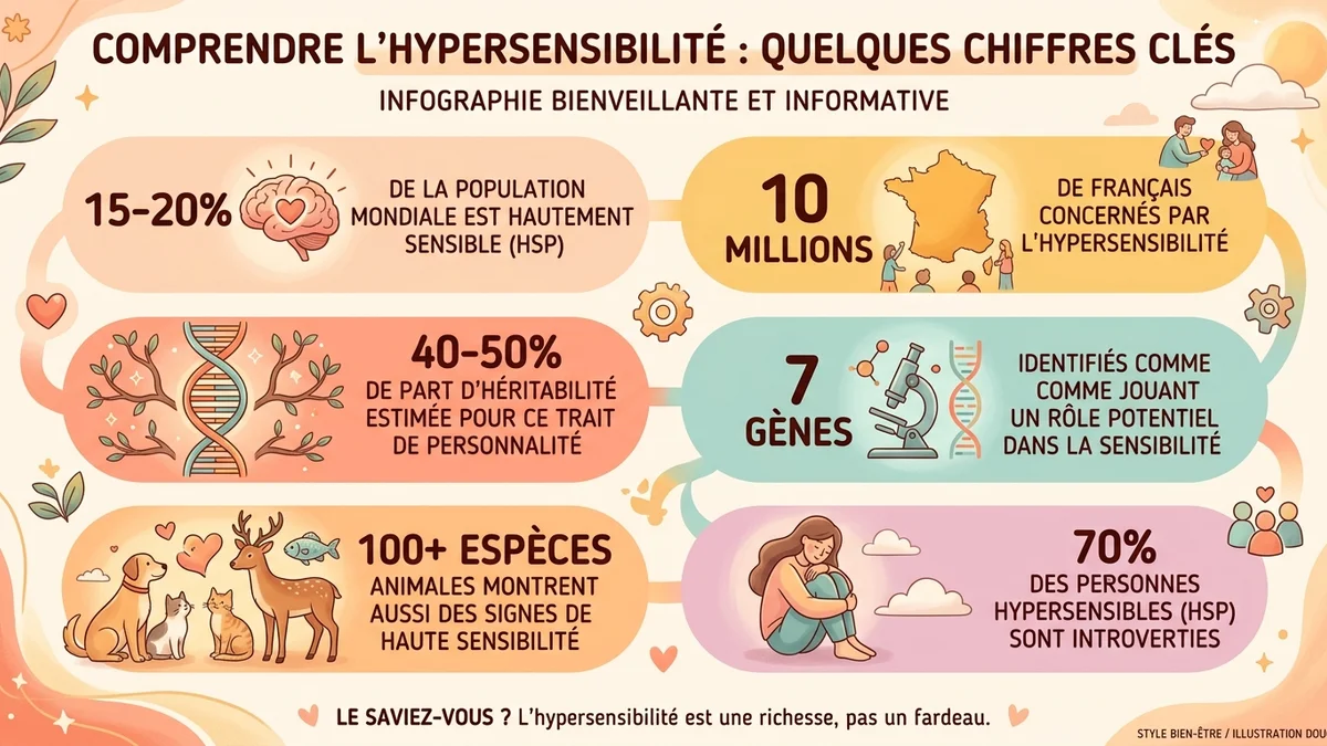 Infographie des statistiques clés sur l'hypersensibilité en France