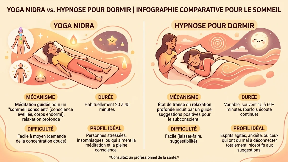 Représentation de l'état hypnotique pour le sommeil